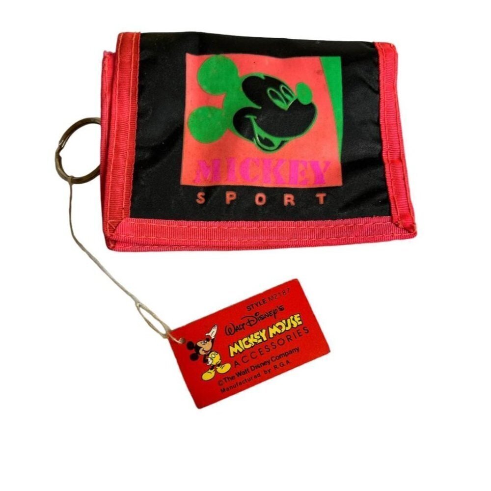 Vintage Walt Disney's Mickey Mouse Accessories Mickey Sport Wallet | NWT